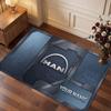 MAN Truck Personalized Crystal Velvet Carpet, Customized Name Text Soft Anti‑Slip Rug for Living Room Bedroom