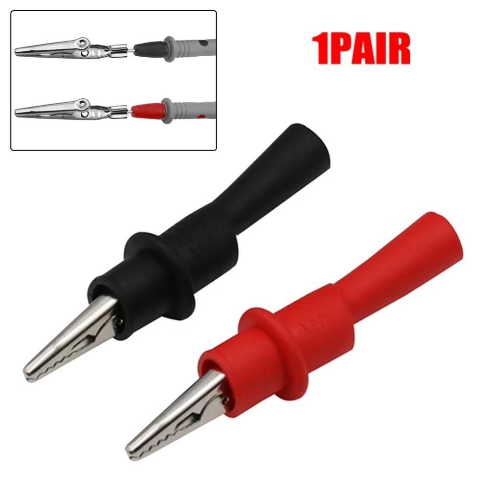 1000V Rated Alligator Clip Test Leads 10A Rated Wire Clip Clamp Set For Multimeter Tools