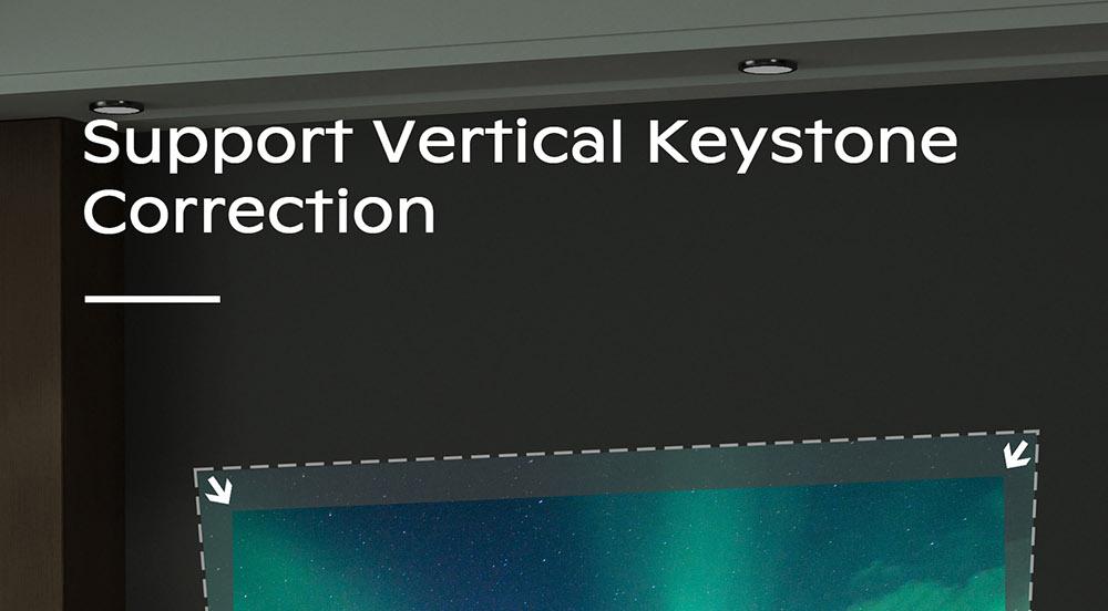 VIVIBRIGHT D5000 Projector, 1080P HD 600 ANSI Lumens Vertical Keystone Correction 10W Speaker