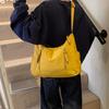 2025 осень новая тканевая сумка женская студенческая сумка-мессенджер для занятий большой вместимости для поездок на работу модная в иностранном стиле простая наплечная сумка