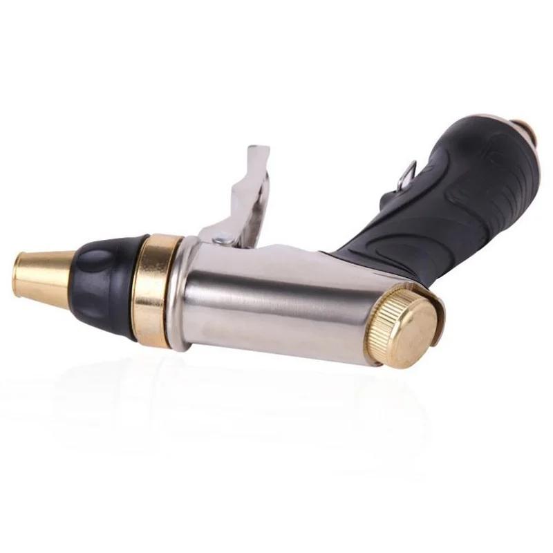 Хромированный дождеватель для воды, автомобильный водяной пистолет, водяные пистолеты, насадка для садового шланга, латунный поливочный пистолет, смыв, бытовой инструмент для чистки под высоким давлением