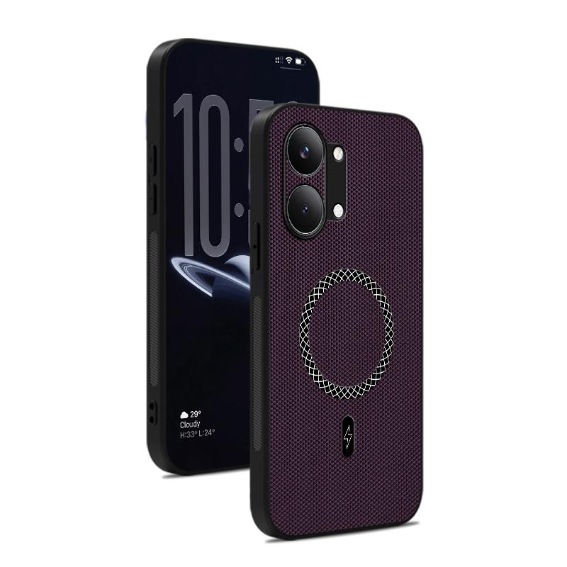 Для чехла телефона POCO F8 Pro F8 Pro Max, дизайн с текстурой кожи, с магнитной адсорбцией, ударопрочный и устойчивый к падениям