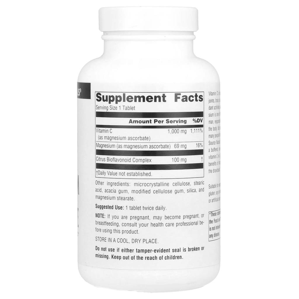 Magnesium Ascorbate, 1,000Mg, 120 Tablets