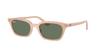 Ray-Ban Солнцезащитные очки RB4456F 681182 52 ZAYA Облачный Натуральный Розовый Темно-Зеленый Линза Азиатская Посадка Защита от УФ Импорт из Японии Оригинал