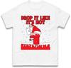Funny Santa Drop It Like Its Hot Tshirt Naughty Chimney Christmas Family Top