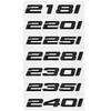 3D ABS Car Trunk Letters Logo Decals Badge Emblem Sticker For BMW 2 Series 216i 218i 220i 225i 228i 230i 235i 240i F22 F23 F44 B1