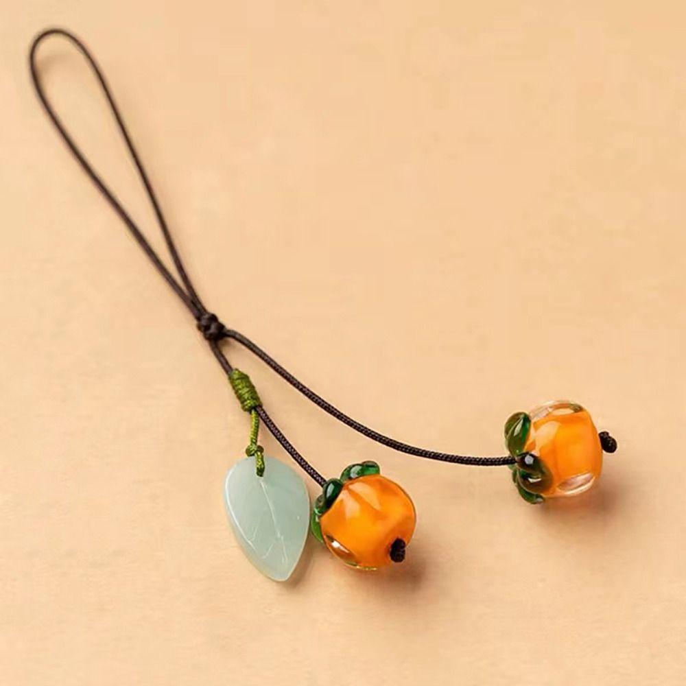 Persimmon Phone Anti-lost Rope Everything Goes Well Hanging Cord Fashion Phone Case Chain Straps