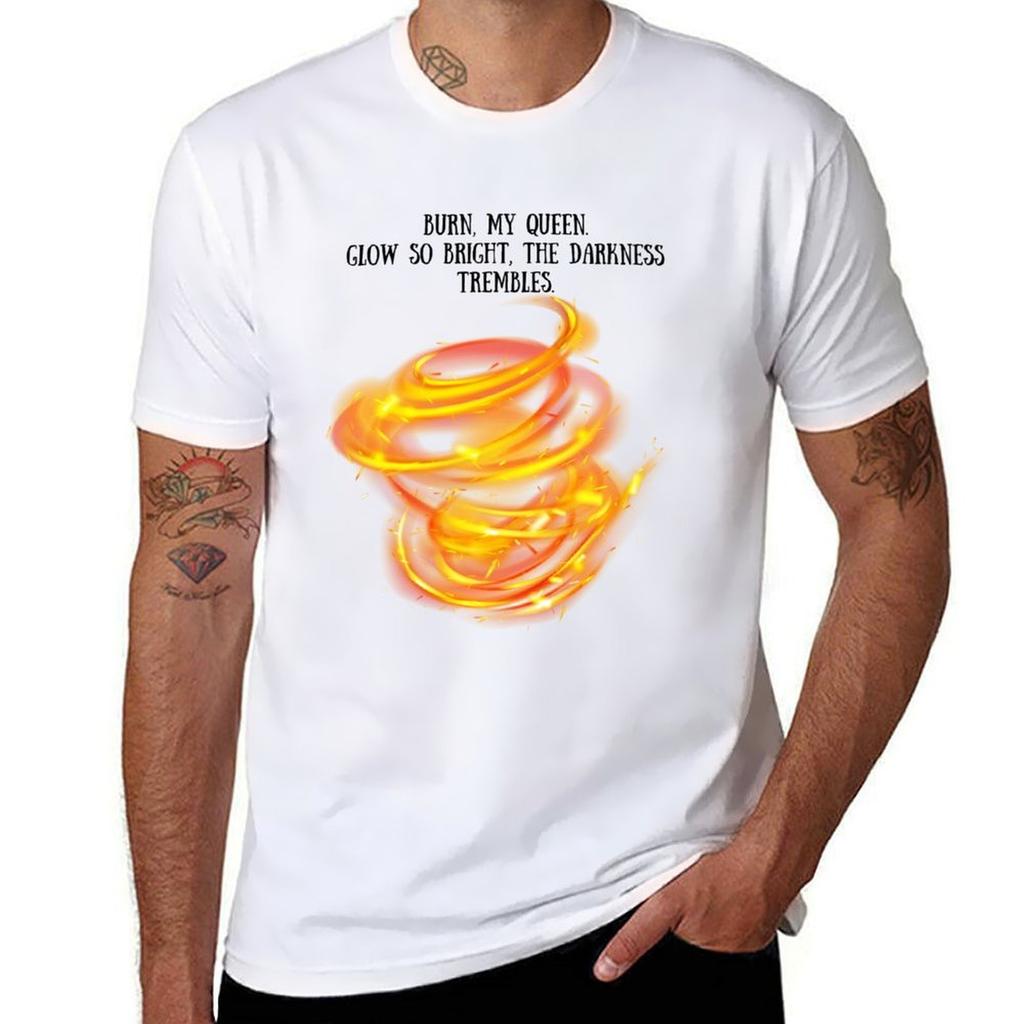 Burn My Queen Kindred Curse Saga Tshirt Big Size Loose Fit Tee Shirt