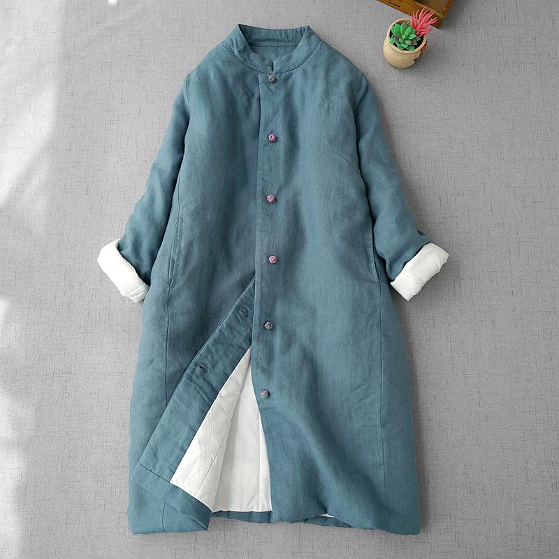 High Quality Japan Style Vintage Women Winter Coat 2024 New Oversized Loose Cotton-padded Buttons Parkas Long Quilted Outerwear