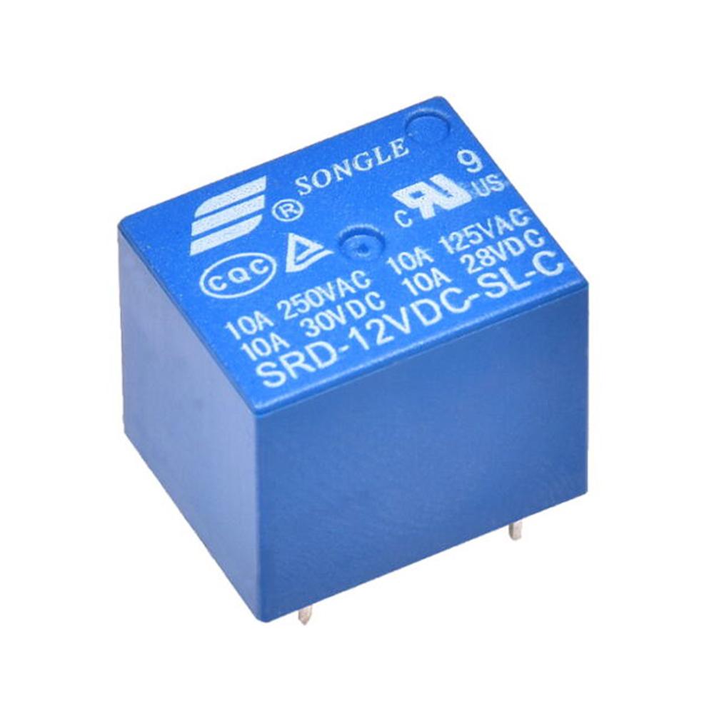 3 шт., мини-реле мощности SONGLE 12 В постоянного тока SRD-12 В постоянного тока-SL-C, тип печатной платы, миниатюрное реле печати 12 В, 1 чейнджер, 1xUM, 10 А, 250 В, Songle