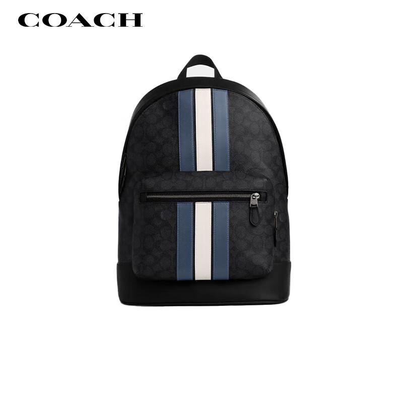 Мужской большой рюкзак COACH WEST с классическим принтом