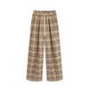 Американские ретро-шотландские повседневные брюки для детей, весна и осень, новые прямые брюки, узкие широкие брюки
