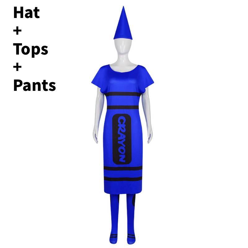 Colored Pencils Cosplay Costume For Adults With Polyester Fabric For Halloween Parties
