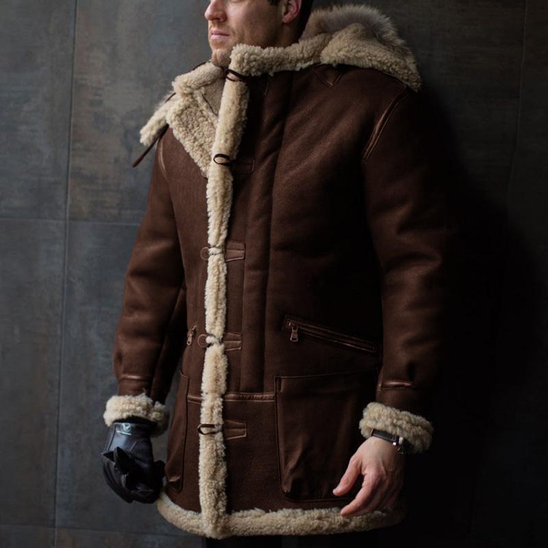 Men's Jacket Autumn and Winter Thickened Jacket Warm Coat Cotton Coat
