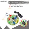 CD4017 красочный голосовое управление, вращающийся светодиодный светильник, комплект электронного производства, комплект «сделай сам», запасные части, студенческая лаборатория