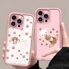 Аниме Kawaii Чехол для телефона Sugarbunnies Для IPhone Air 17 Pro Max 16 E 15 14 Pro Max 13 12 11 Mini Plus Мягкий Силиконовый Розовый Чехол