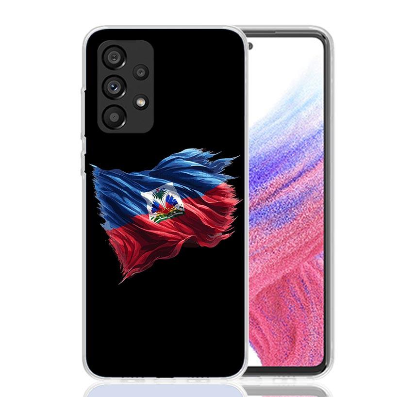 Haiti Haitian Flag Phone Case for Samsung Galaxy A17 A16 A15 A14 A13 A57 A56 A55 A54 A53 A37 A36 A35 A34 A33 A26 A25 A24 A23 Gal
