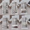 8Pcs/Set Metal Y2K Hair Clip Set Duckbill Clip Bangs Barrettes Trendy Side Clips  Women Girls