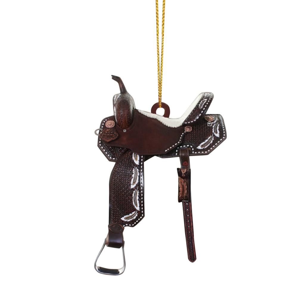 Personalized Saddle Acrylic Pendant For Horses Lovers Western