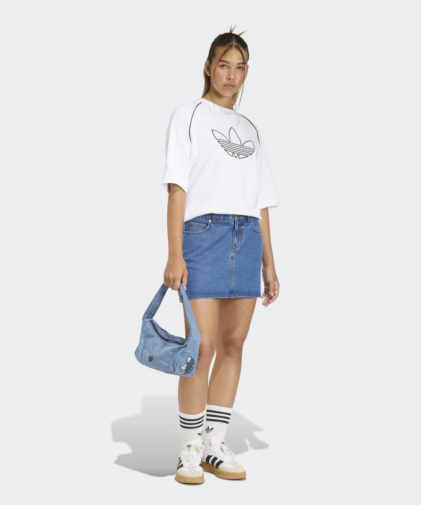 ADIDAS 3-Stripe Denim Skirt - Medium Vintage Denim / Kd2901