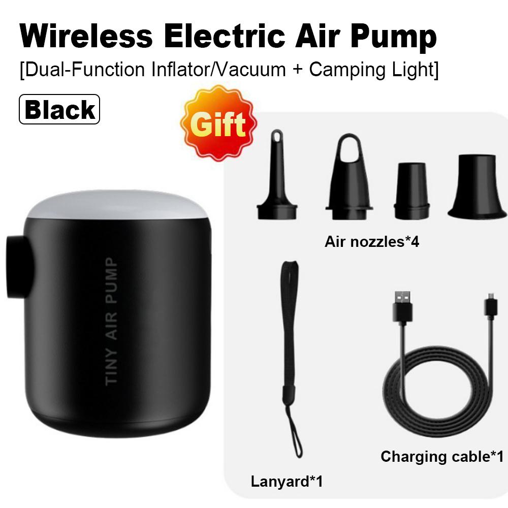 Outdoor Camping Wireless Electric Air Pump Dual-Function Inflator/Deflator Air Mattresses Swim Rings Multi-Purpose Air Pump