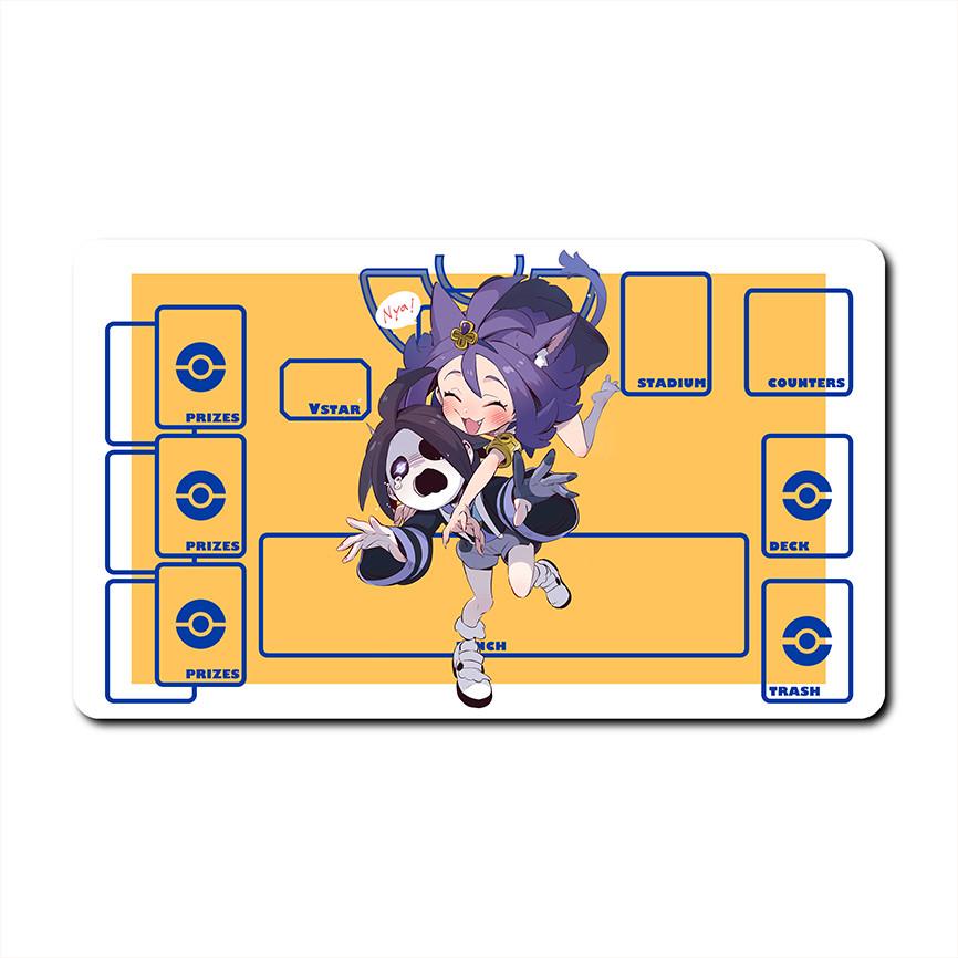 Purple Ghost Type Pokemon Playmat NonSlip Gaming Mouse Pad