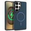 Carbon Fiber Magnetic Case For Samsung Galaxy S26 S25 S24 S23 Ultra Plus for Magsafe Wireless Charging Shockproof Frosted Cover