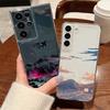 Чехол для телефона с рисунком горного самолета для Samsung Galaxy S26 S25 S24 S23 Ultra S22 Plus S24 S21 FE S25 Edge Прозрачный мягкий чехол из ТПУ