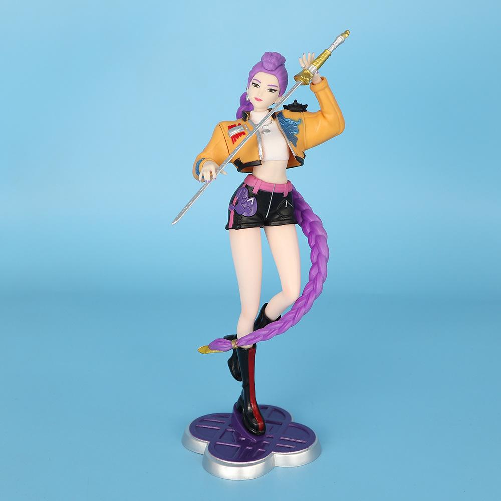 K-POP ZOYI LUMI Demon Hunter Girl Group Figure Mira Anime Waifu Model Desktop Ornament Collectible PVC 6-inch