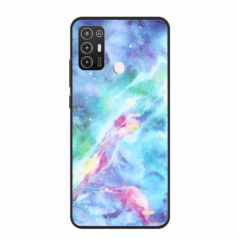 For ZTE Blade A52 / A52 Lite Case A72 4G 5G Marble Soft TPU Silicone Phone Cover for ZTE Blade A52Lite Bumper Shockproof Shell
