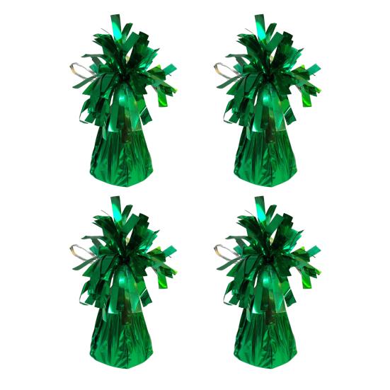 Yousheng 4Pcs Golden Metallic Balloon Weights Holder Reusable Non-Slip Balloons Pendants Graduation Party Christmas Wedding Decoration