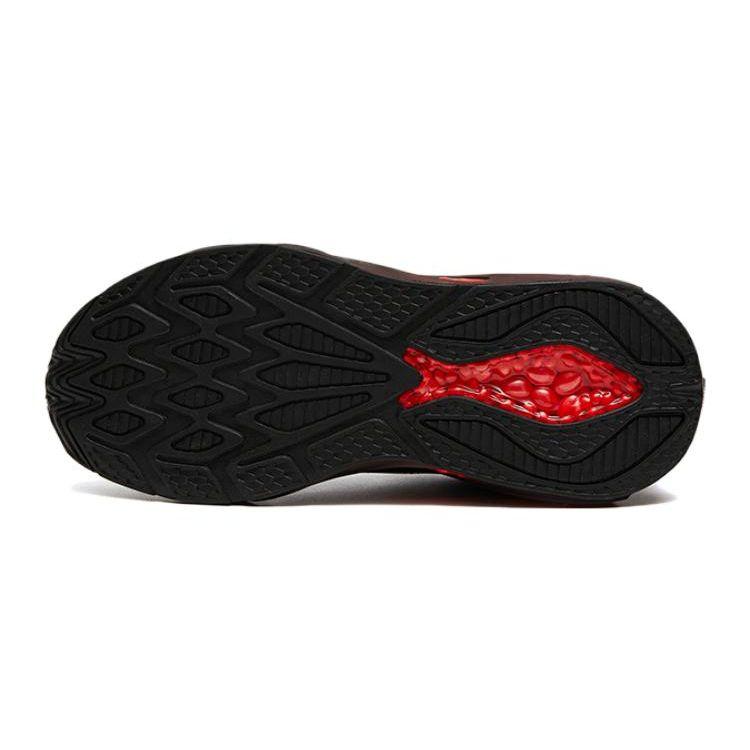 Anta Kids Comfortable Versatile Non-Slip Wear-Resistant Low-Top Running Shoes Kids Sneaker Black Red 312315566-2