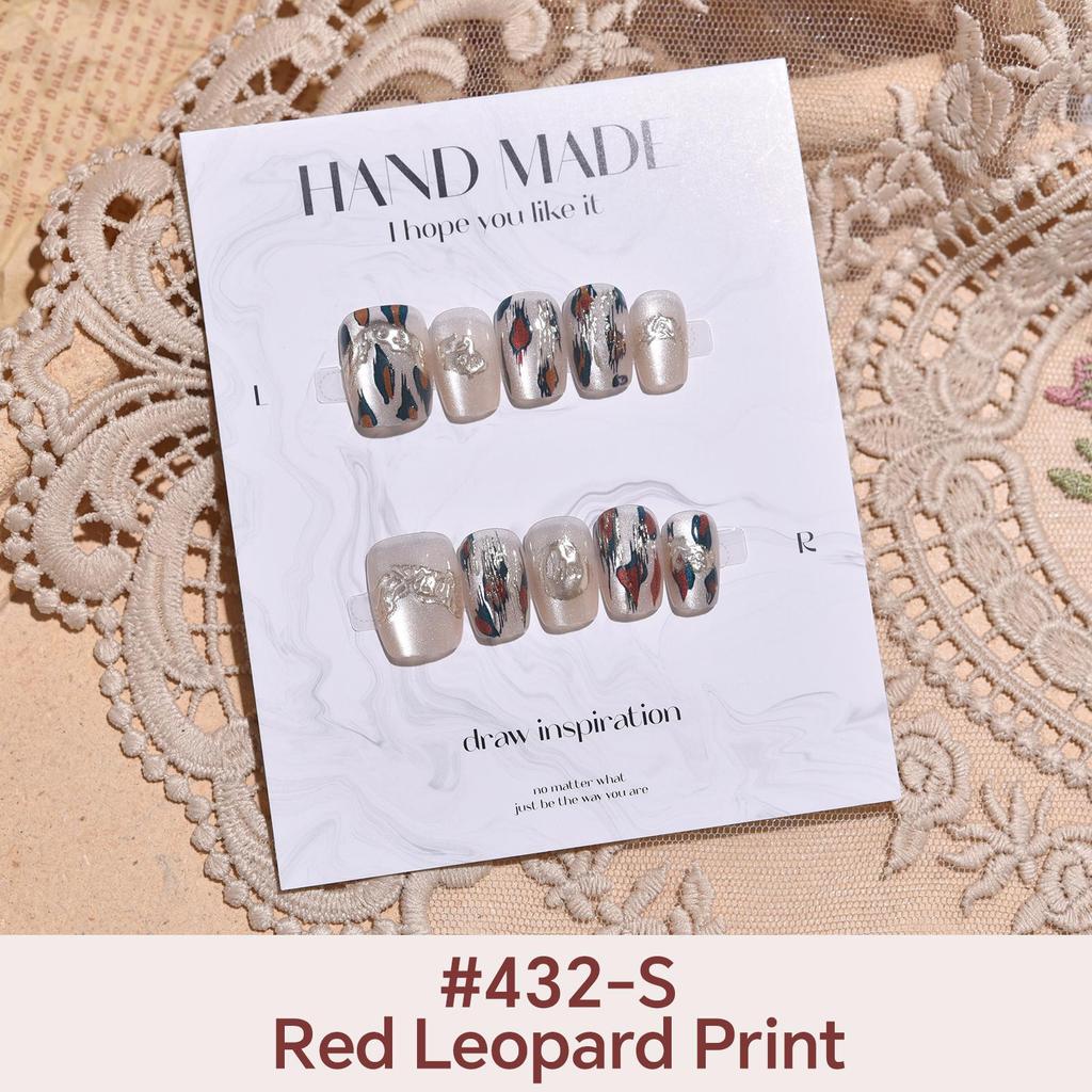 27Style Choice кошачий глаз накладные ногти короткие ручной работы накладные ногти с наклейками инструменты полное покрытие типсы с желеобразным клеем