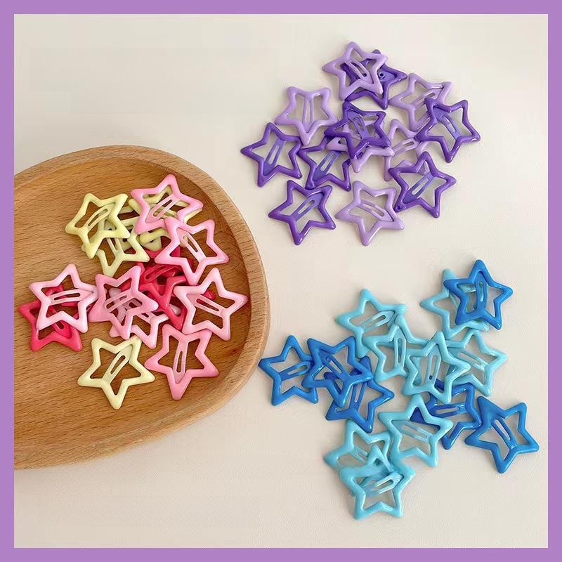 Y2K Dopamine Star Hairpin: Cute Five-Pointed BB Clip for Bangs and Sides