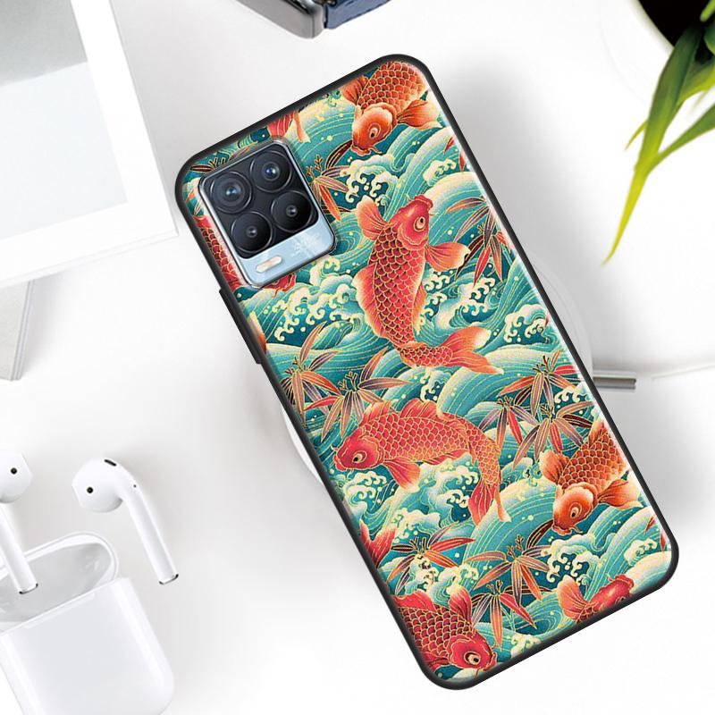 Японский паб Волна Аниме Арт Чехол Для Realme 15 14 11 12 13 Pro Plus GT7 Pro GT6 C55 C51 C53 C35 C33 C61 C65 C67 C71 C75