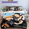 3pcs Haikyuu2 Cover Set - Personalized Name, HD Printed Bedding with 1 Cover and 2 Pillowcases - Perfect for Home Decor, Easy Care