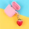Holder Simulation Fruit Interior Accessories Keyrings Strawberry Keychain Jewelry Gift Bell KeyRing