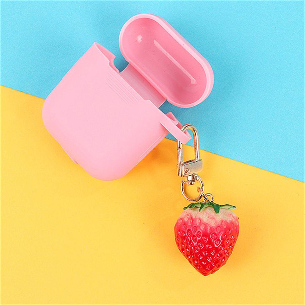 Holder Simulation Fruit Interior Accessories Keyrings Strawberry Keychain Jewelry Gift Bell KeyRing