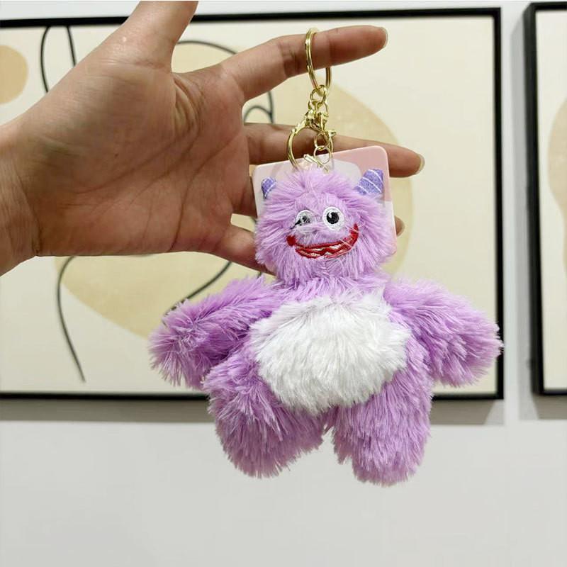 Adorable Long-haired Yeti Plush Keychain Cute Monster Doll Bag Charm For Kids
