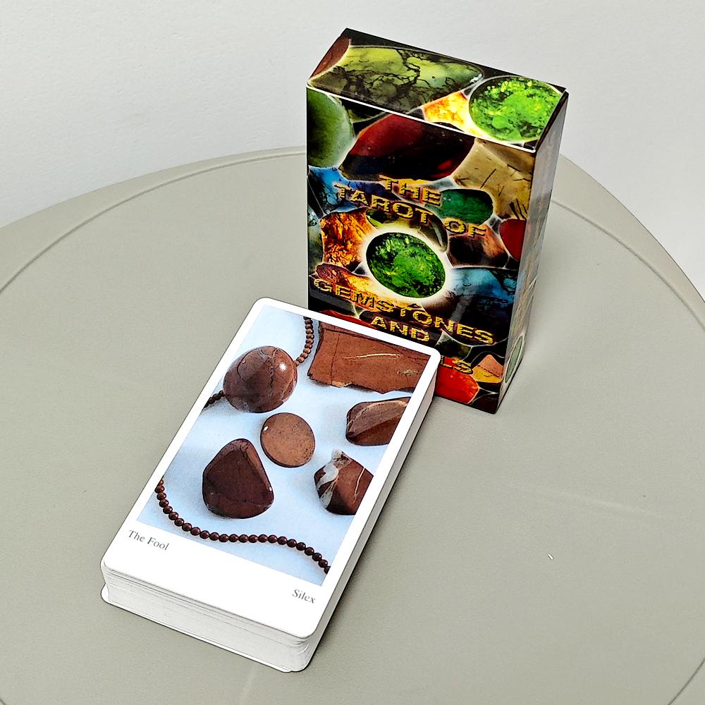 The Tarot of Gemstones and Crystals 78 Pcs Vintage 1996 Tarot Deck 10.3*6cm