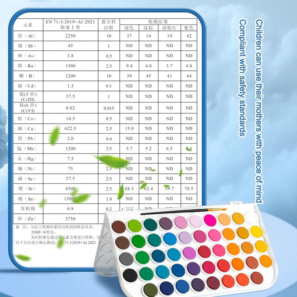 12/16/28/36/48 цветов с водяной кистью-ручкой, набор акварельных красок для рисования, принадлежности для рисования