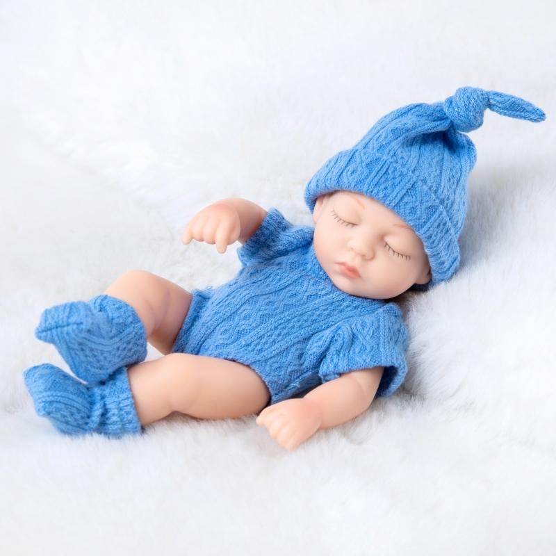 7-дюймовая кукла-младенец Reborns, кукла для ухода, реалистичная, ручной работы, из полнотелого силикона, игрушка Reborns, популярная игра для родителей, подарок