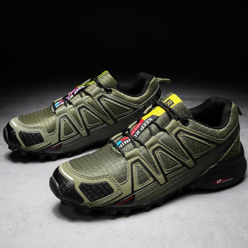 Men's High Quality Anti-Slip Wear Resistant Large Size Men's Outdoor Waterproof Hiking Shoes