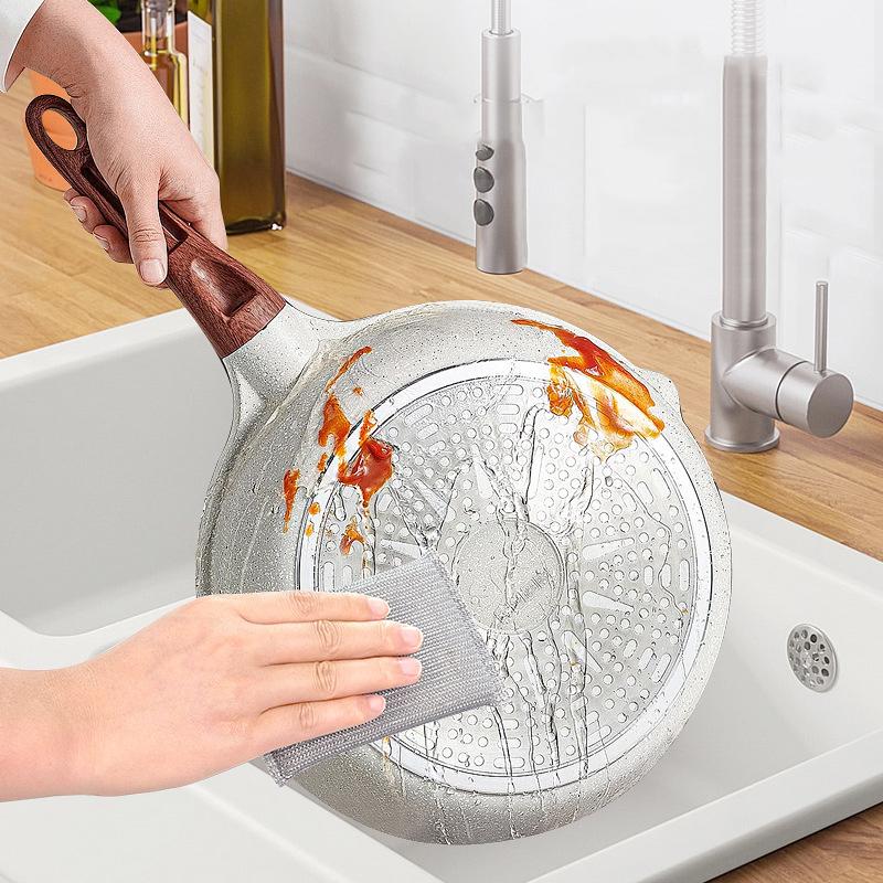 Набор из 10 кухонных губок и салфеток для мытья посуды - Чистящие подушечки, которые не царапают посуду и кухонные поверхности....