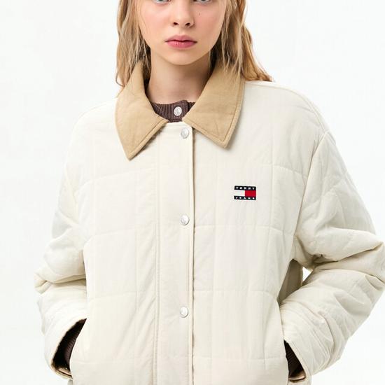 Tommy Jeans Women's Cropped Quilted Jacket T32G0WJC10TWL1