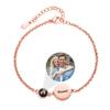 Custom Photo Projection Name Bracelets Personalized Picture Dog Cat Paw Charm Custom Name Text Pet Jewelry Gifts for Women