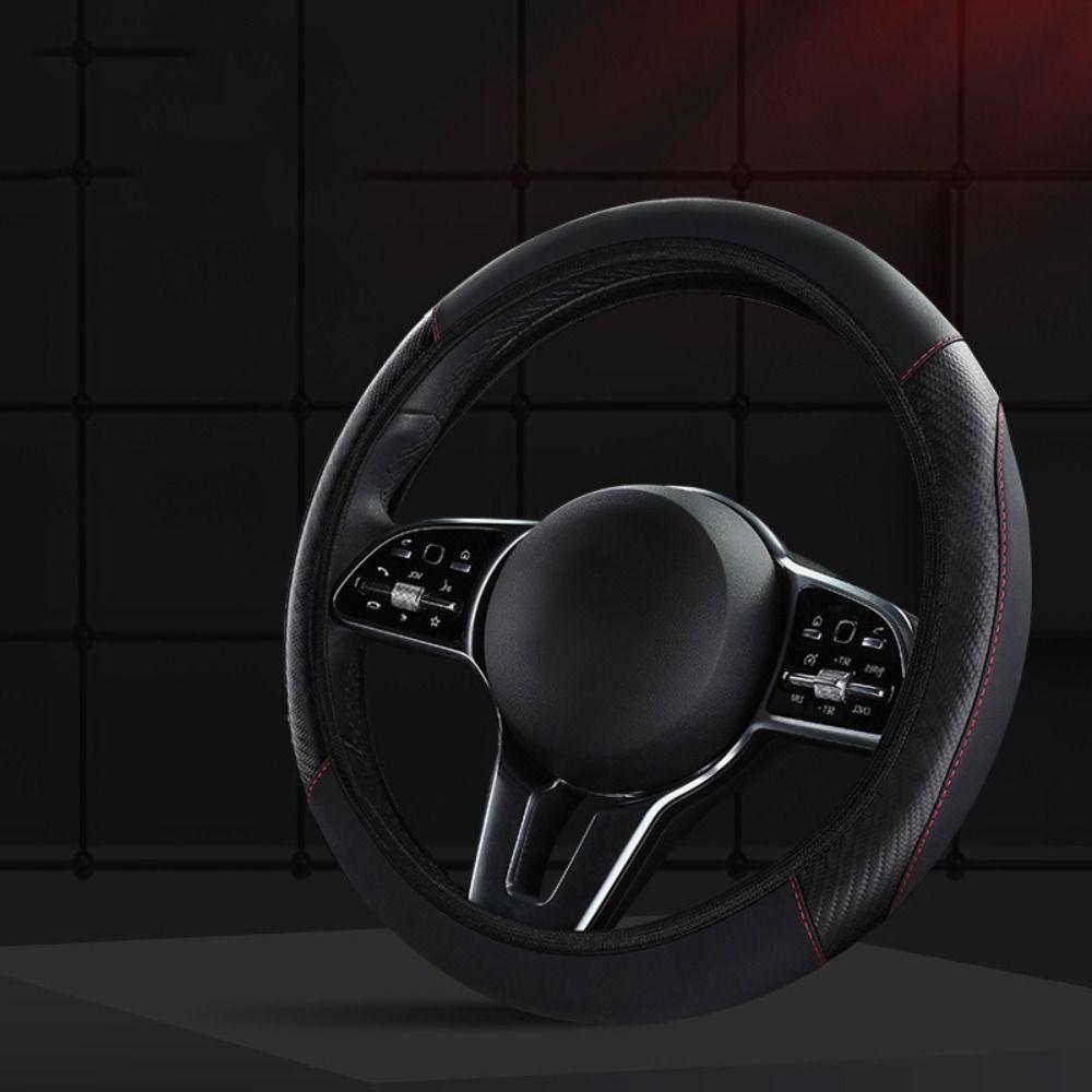 Дышащая защита рулевого колеса автомобиля из микрофибры, аксессуары для салона автомобиля внедорожник