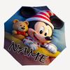 Personalized Name M-Mickey  Print Umbrella - Automatic Open/Close, Eight-Rib Durable Frame, Automatic Folding Umbrella
