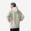 Li Ning Sports Fashion Collection Hooded Pullover Fleece Lined Loose Fit Letter Logo Sweatshirt Unisex Mica Gray AWDUE95-9