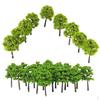 : 80Pcs 1/250 Scale Green Painted Tree Model N for Train Railway Garden Scene